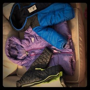 2 North Face Jackets and a Cat and Jack Jacket